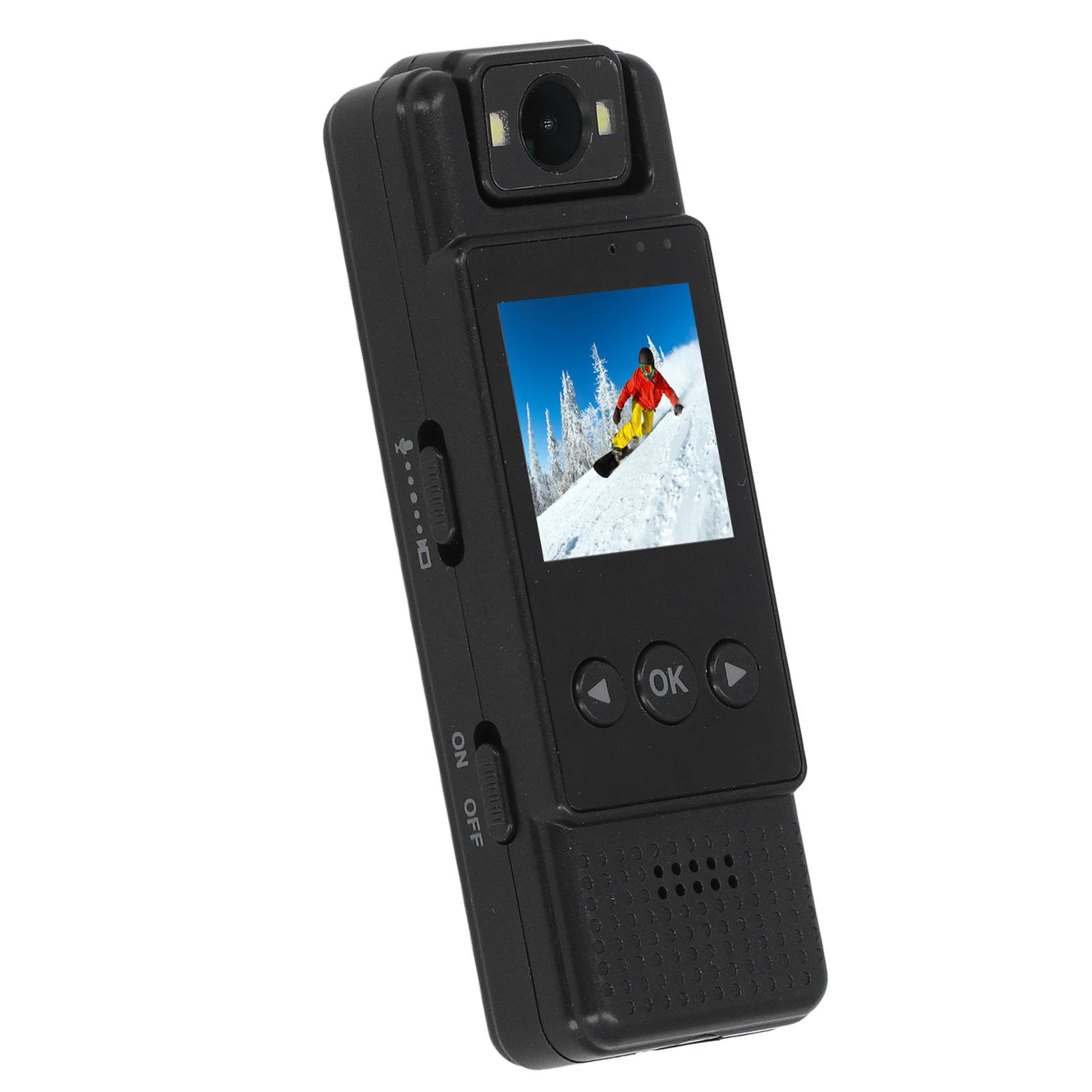 

1080P Body WiFi Camera 180 Degree Rotating HD Recording Wearable Video Recording with WiFi Hotspot чорний