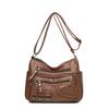 Vintage Pu Leather Luxury Purses and Handbags  High Quality Women's Bag Design Multi-pocket Ladies Crossbody Shoulder Bags