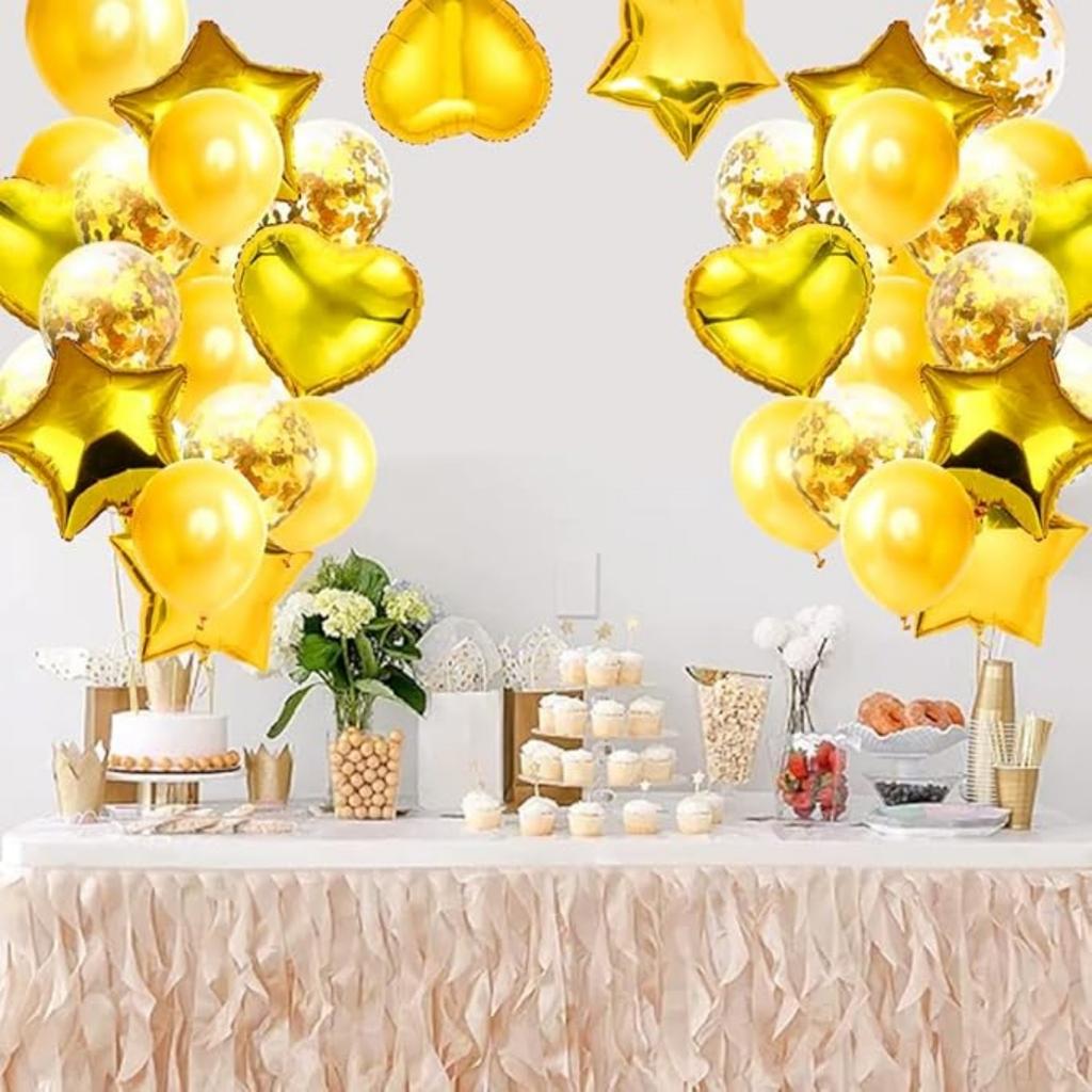 28 szt. Balon Dekoracje na przyjęcie urodzinowe Balony z konfetti Balony foliowe w kształcie gwiazdy i serca 18" Dekoracje ślubne Balony helowe Dziewczynka Chłopiec Baby Shower