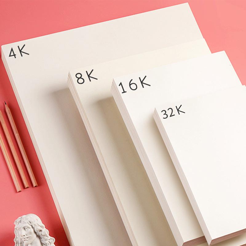 Colección de Libros de Boceto 8K, Gouache 4K, Acuarela Octavo 16K y Papel Grueso para Dibujo