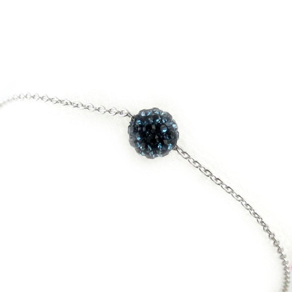 Les Trésors De Lily [K9562] - Bracelet Argent 'Sissi' bleu - 6 mm