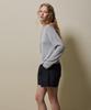 Shine On You Airy Linen Blend Slim Hoodie Knit_Soft Gray