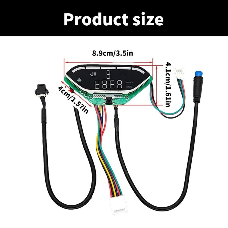 36V Electric Bike Display Controller Panel Dashboard Suitable for Speed & Battery Status Tracking Optimal Riding Control