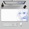 HD Printing Pretty Thread Draft Girl Laptop Mousepad PC Gaming Mouse Pad Computer Mouse Mat Non-slip Carpet Keyboard Mat Deskmat