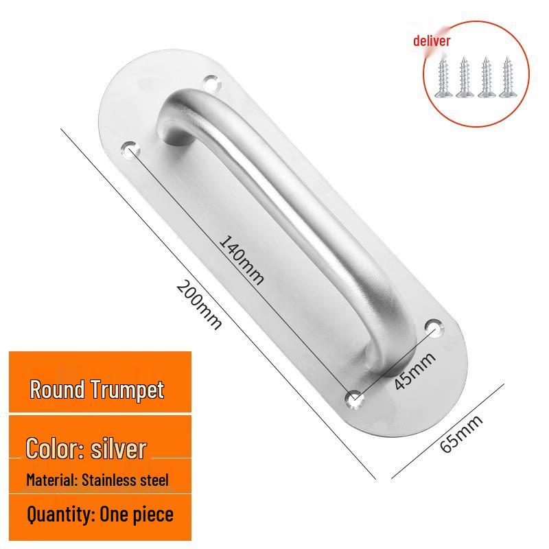 Thickened Stainless Steel Handle for Front, Cabinet, Sliding, and Wardrobe Doors