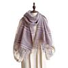 Korean Plaid Scarf Simple And Versatile Imitation Cashmere Material Soft And Skin-Friendly High-End Scarf Scarf Scarf Matching