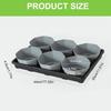 Thickened 6 Cell Round Nursery Pot Trays with 6Inch Pots Plant Shuttle Tray For Indoor And Outdoor Gardening Use