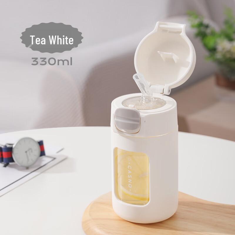 

OLOEY Borosilicate Glass Straw Water Cup