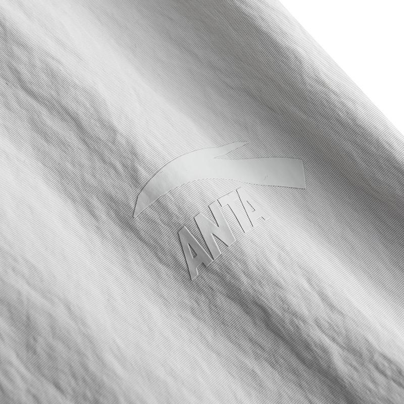 Anta Mens Woven Long Pants Summer Casual Pants Men Bottoms Chip-Gray 952628501-1