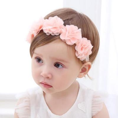 New Baby Flower Headband Ribbon Hair Bands Handmade DIY Headwear Hair Accessories