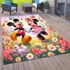 1pc Mickey Mouse Minnie Butterfly Pattern Area Rug Soft Flannel Floor Mat for Living Room, Office, Bedroom, Outdoor and Camping, Sofa Coffee