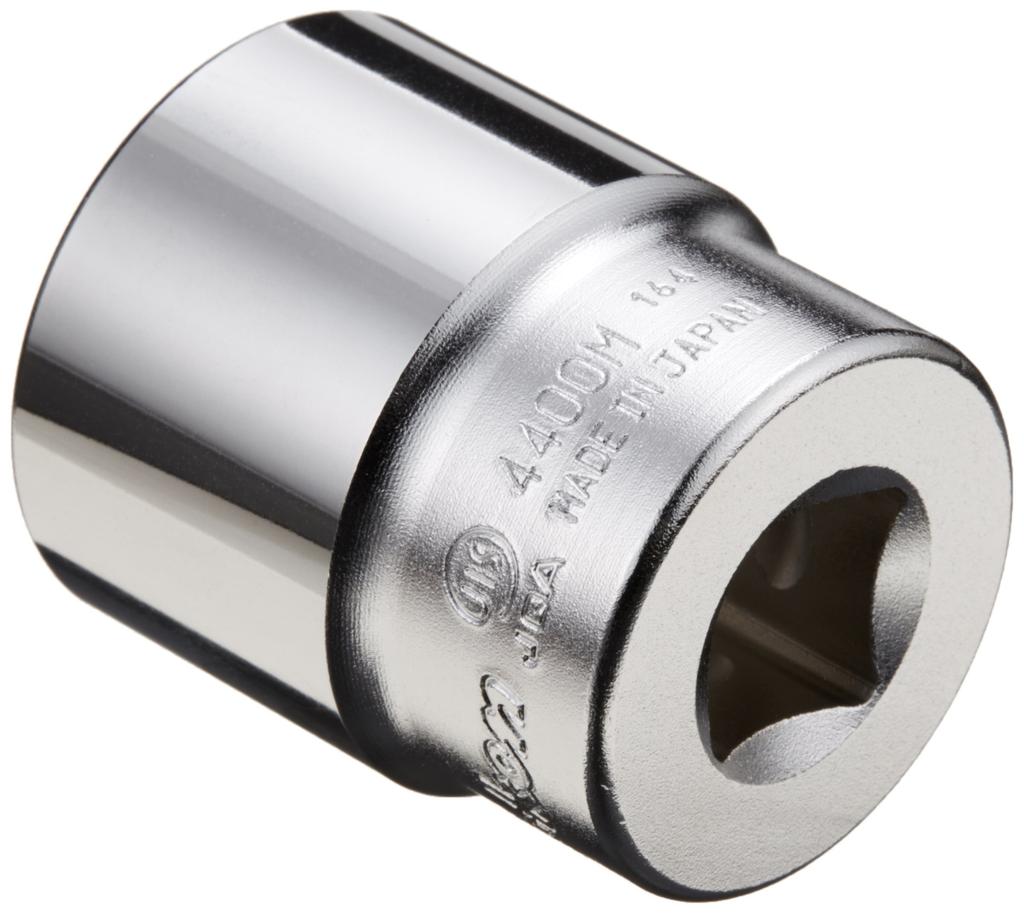 Yamashita Industrial Research Institute Drive X 43mm Overall Length X 27mm Dimensions (Ko-ken) 4400M-27 6-Point Socket, 12.7mm