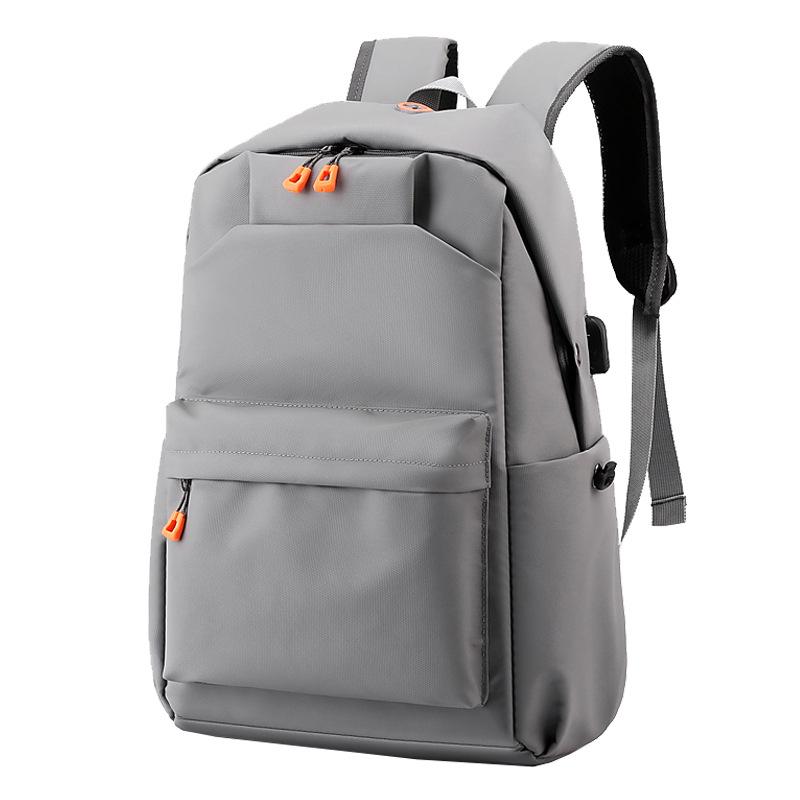 Trendy Cross-Border Casual Backpack with USB Charging - High-End Commuter and Laptop Bag, Customizable.