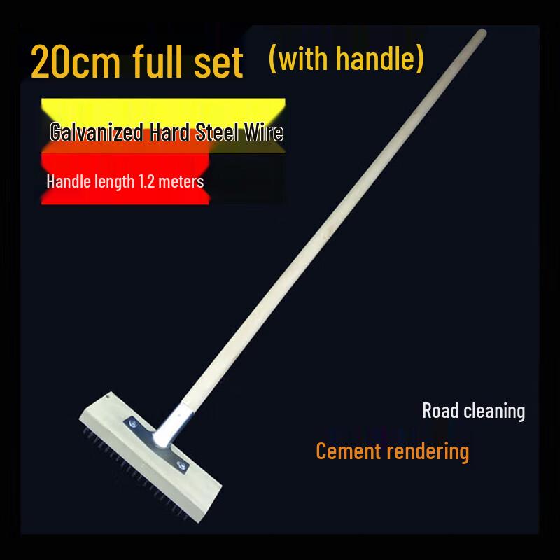Heavy-Duty Long Handle Steel Wire Cleaning Brush