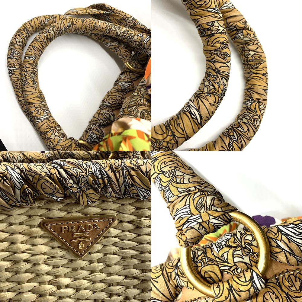 Used PRADAHandbag multicolor Raffia Women