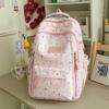Schoolbag Cute Star Printed School Bag Female Junior High School Students Grades 3 To 6 Large Capacity Multi-Pocket Campus Backpack
