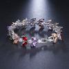 Emmaya Vendita Braccialetti a Catena Lussuosi Multicolore Zircone Cubico Intarsio Charms Braccialetto da Polso Sposa Per Donne Nuziale Gioielli Nuziali Lusso Catena
