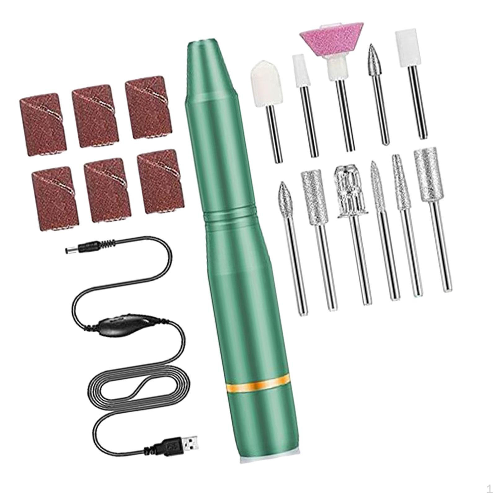 

Cordless Electric Nail Care System for Home And Salon Use зелений