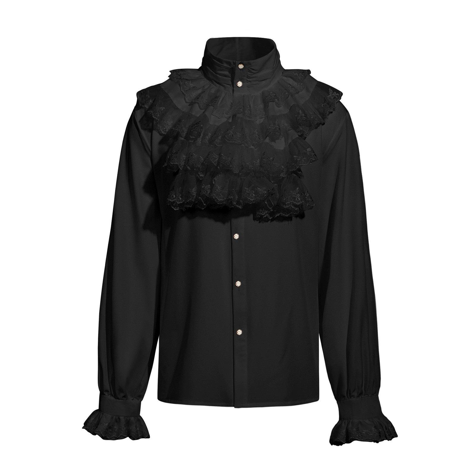 

Medieval Renaissance Tudor King Costume Cloak & Shirt Large (L)