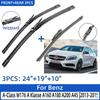 For Benz A-Class W176 A Klasse A160 A180 A200 A45 2013-2015 24"+19"+10" Front Rear Wiper Blades Windshield Windscreen Window