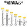 180 Stainless Steel Self Tapping Drilling Screw Combination Kit, Suitable for Metal, Plastic, and Wood.