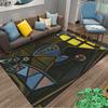 Abstract Geometric Art Carpet suitable as a non-slip mat for the living room or bedroom sofa