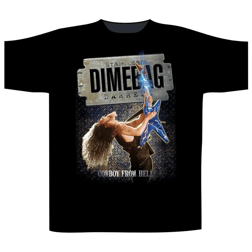 Pantera Dimebag Darrel Stainless Steel Cowboys Shirt Official Metal Band Merch L