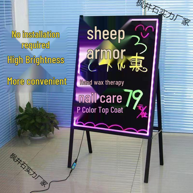 Lichtgevend Fluorescerend Displaybord: Ideaal voor kraampjes op de avondmarkt, winkels en Dream Chaser-advertenties.