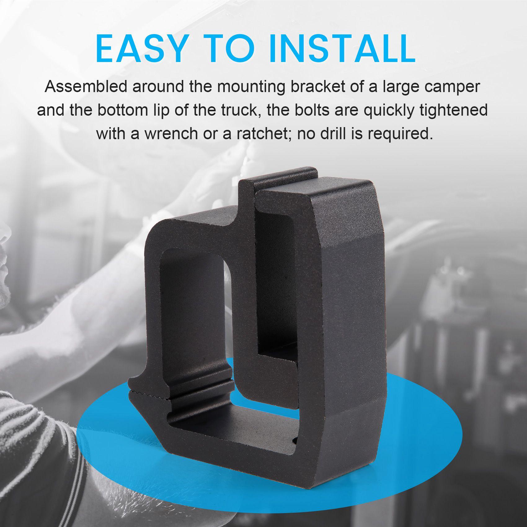 AA92-4 Pack Truck Topper Clamps Mounting Clamps Truck Cap Clamps, Truck Bed Clamps And Canopy Clamps