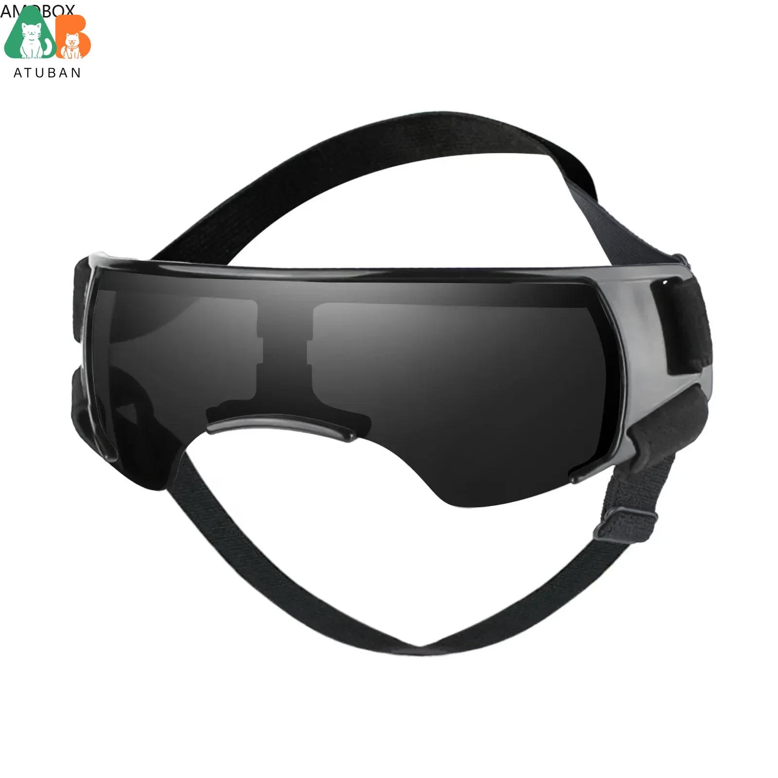 ATUBAN Dog Sunglasses Small Breed, Dog Goggles for Small Dogs Windproof Anti-UV Glasses for Dogs Outdoor Eye Protection, Blue