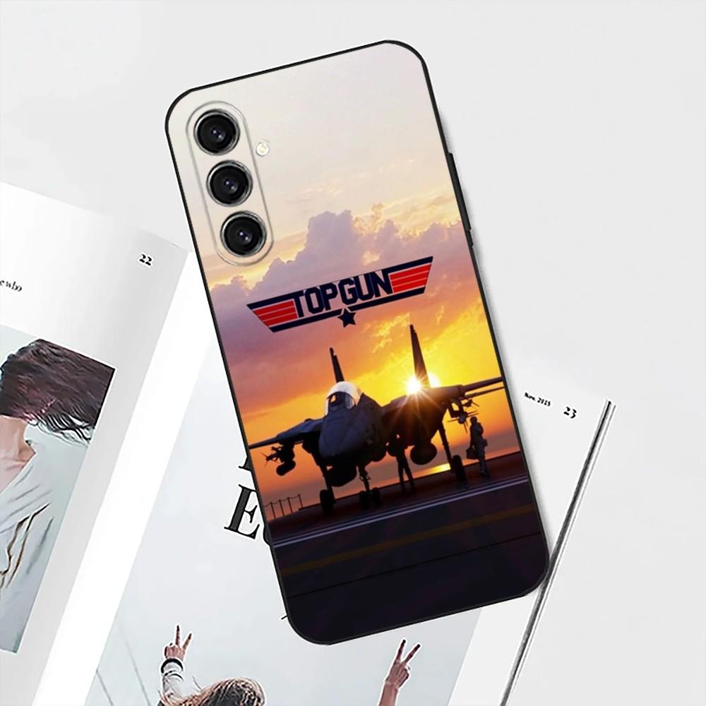 T-Top Gun M-Maverick Phone Case For Samsung S25,S24,S21,S22,S23,S30,Ultra,S20,Plus,Fe,Lite,Note,10 Black Soft Shell