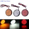 1Pcs Car Motorcycle Round 24 LED Brake Turn Signal Stop Tail Lights Bulbs Reflectors