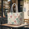 Sweet Heart Pattern Tote Bag Stylish Shoulder Handbag for Daily Use