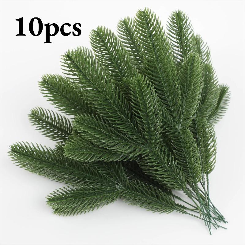 10/30pcs Artificial Pine & Holly Berry Christmas Decor - Red Berry Branches for Tree/Wreath/Gift, Festive Home Holiday Ornament