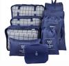 Sac de Rangement de Voyage Ensemble de Neuf Pièces, Trousse de Toilette, Classification des Vêtements, Ensemble de Rangement pour Bagages Ensemble de 9 Pièces