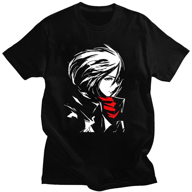 Japanese Anime Attack On Titan Men's T-shirt, Fashionable Short-sleeved Pure Cotton Personalized T-shirt for Men