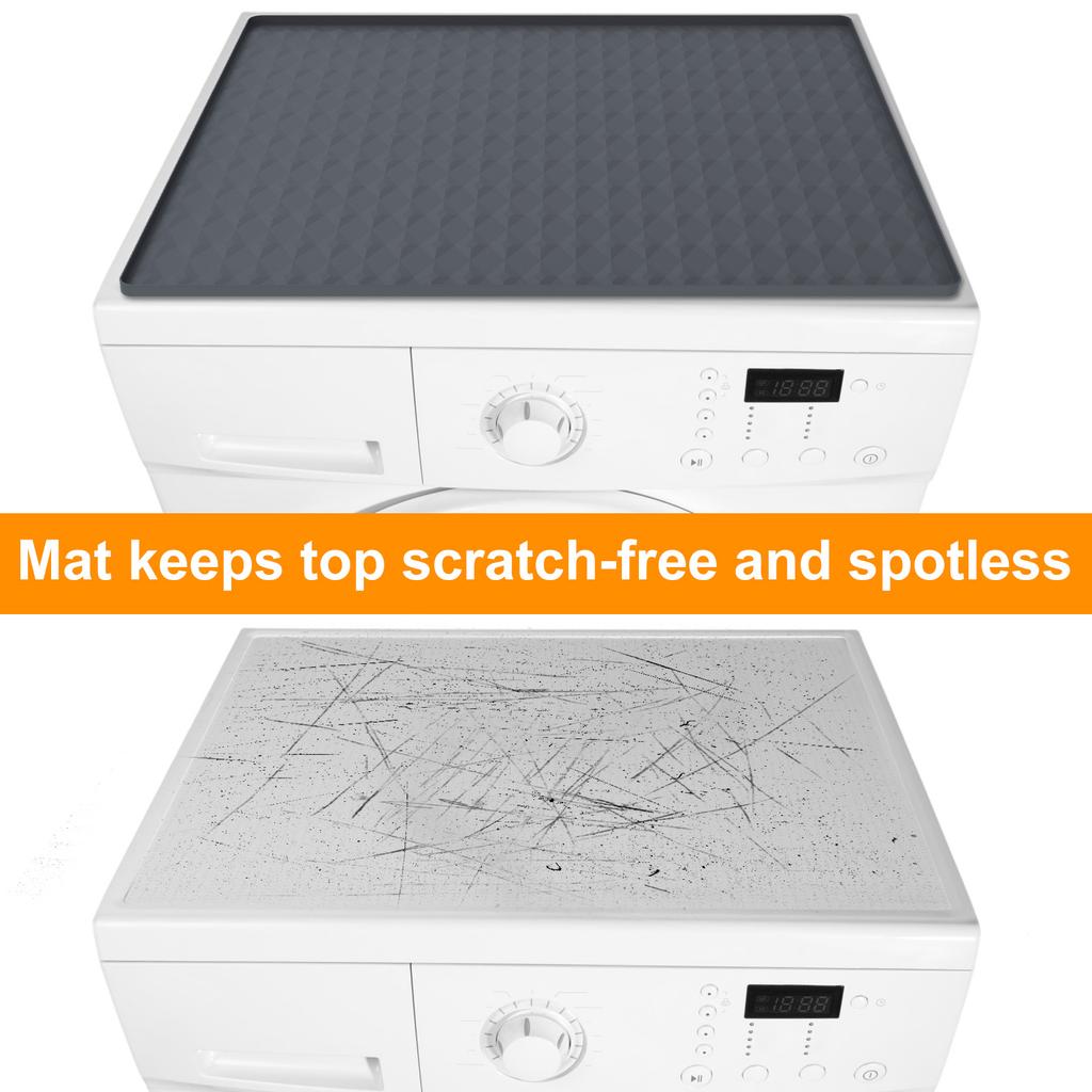 Washer and Dryer Top Protector Cover 23.6×19.7×0.5 Inch Foldable Washing Machine Dust-Proof Protector Mat for Laundry Room