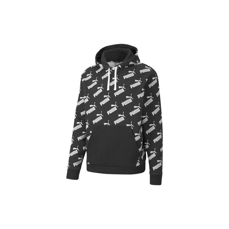PUMA Sweatshirts Men's Black Hooded Moderate Regular 582795-01