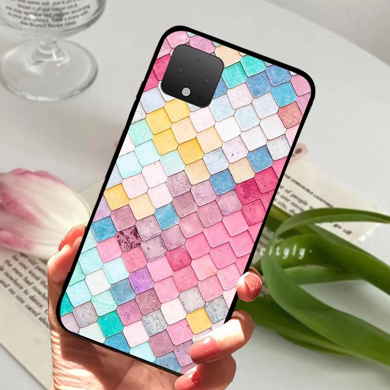 Case For Google Pixel 4A 5G Silicone Soft TPU Black Phone Cover For Google Pixel 5 XL 5G Protective Fundas Cases Luxury Coque