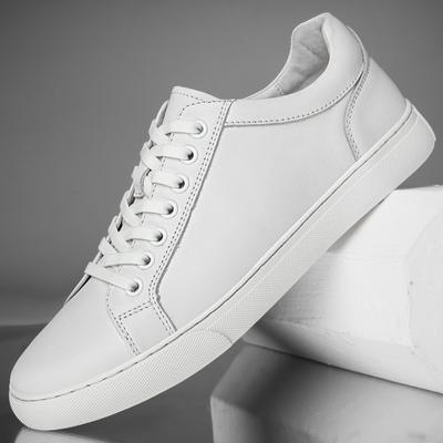 Mode Hohe Qualität Herren Echtleder Schuhe Bequeme Skateboard Schuhe Rutschfeste Herren Sneaker Neue Freizeit Lauf Vulkanisierte Schuhe