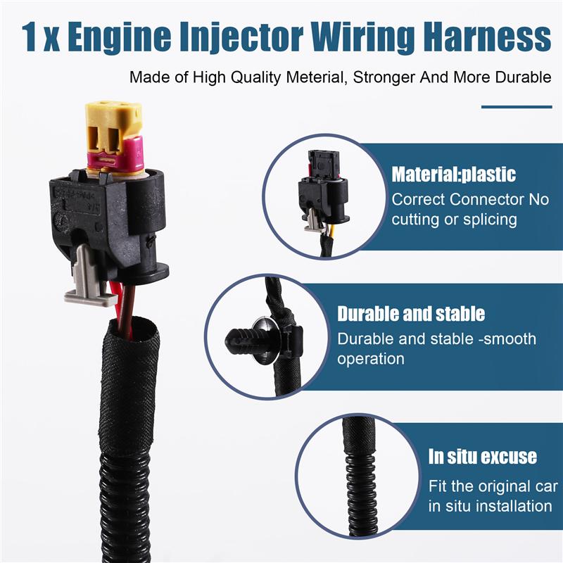 Engine Injector Wiring Harness Fuel Injector Cable Engine Injector Wiring For VW CC Passat 06J971082D 06J971082A