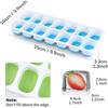 Square Silicone Ice Cube Tray Molds With Lid Silicone 14-cube Ice Cube Tray Food Grade Reusable Elastic DIY Iced Box Model Tools