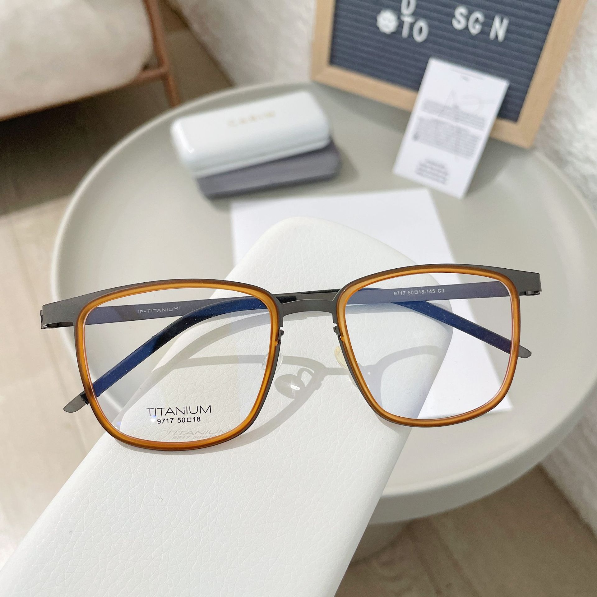 

High Quality Alloy Pure Titanium Reading Glasses For Men Anti Blue Light Prescription Optical Frame Eyeglasses Square Eyewear Original lens 0
