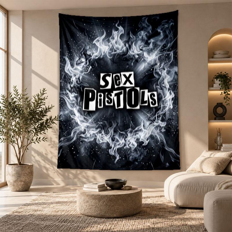Decorative Tapestry,Sex Pistols Printed Wall Art, Lightweight Wall Hanging For Bedroom Background
