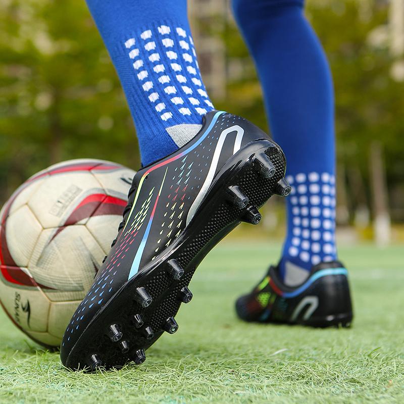 Mens Football Shoes Training Artificial Captain Football Shoes for Kids Boys Soccer Shoes