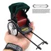 Mini Simulated Retro Rickshaw Model Metal Creative Ornament Nostalgic Old Shanghai Vintage Old Car Alloy Car Model