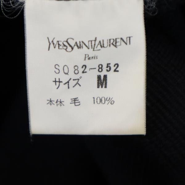 YVES SAINT LAURENT wool Long sleeve one piece M black Women Used