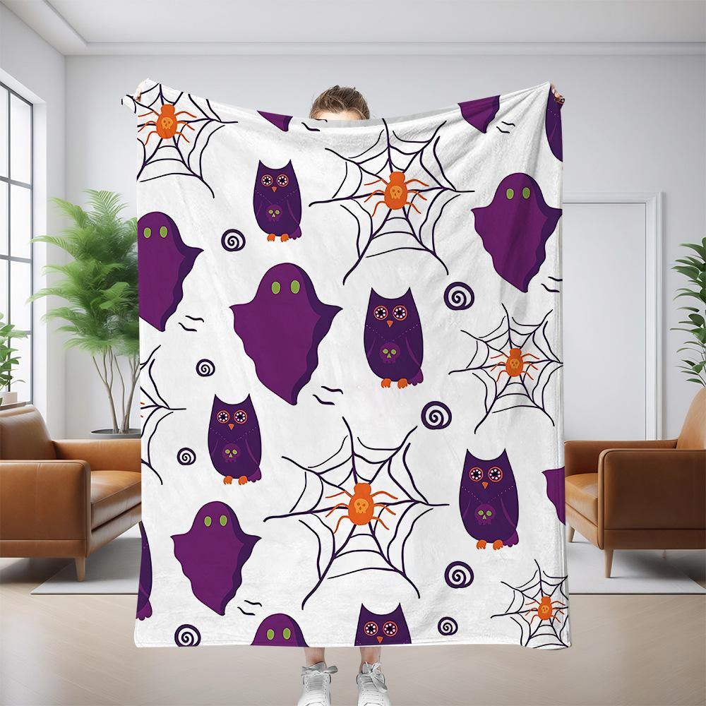 Halloween decorations Printed Blanket for Sofa Bed Travel Camping Living Room Office Conditioning Blanket for All Seasons Gifts