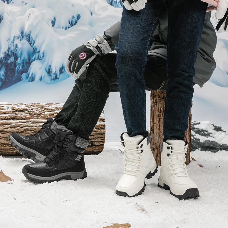 Foreign trade new winter snow boots men's and women's outdoor travel thickened warm high-top cotton shoes wild hiking hiking shoes