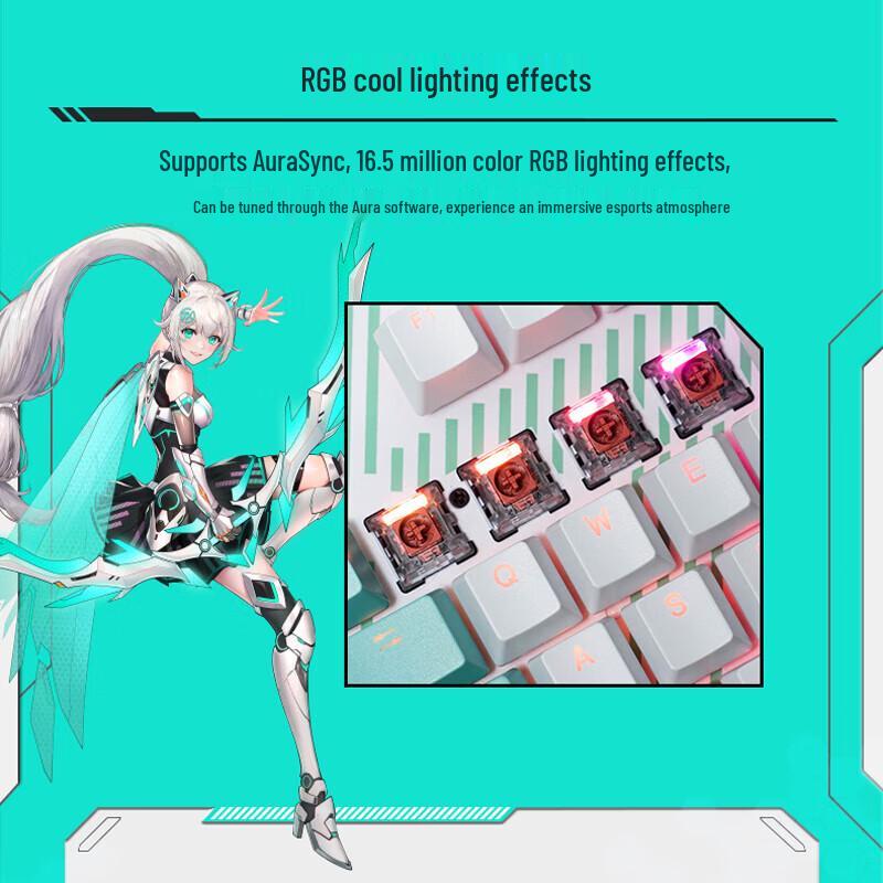 ASUS TUF Gaming TX98 RGB Optical Mechanical Keyboard